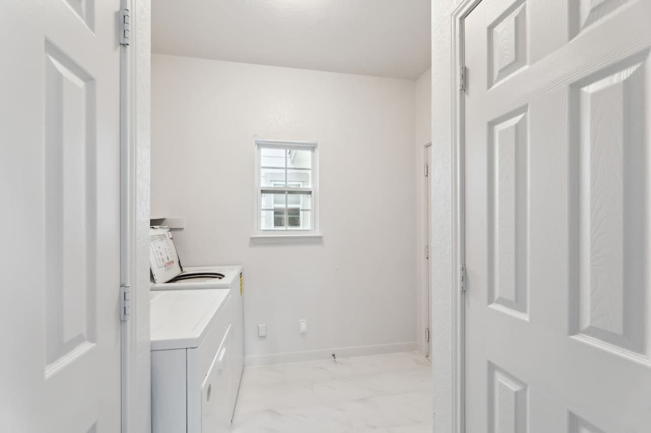 Laundry room.