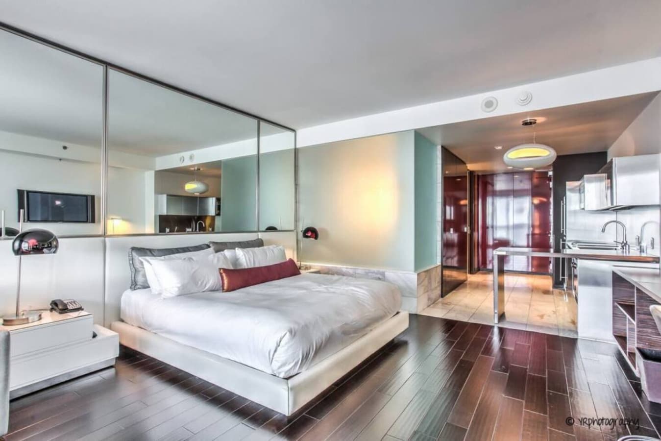 Bed, Dining, Kitchen