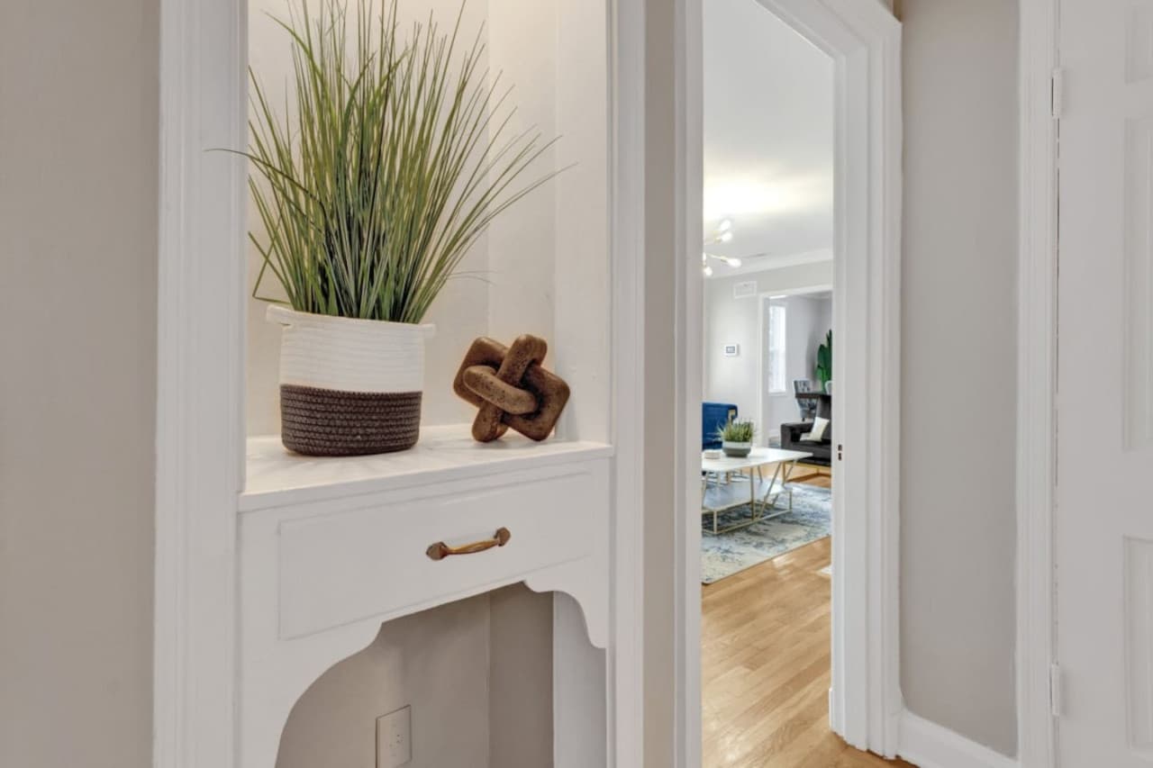 Thoughtful chic touches throughout.