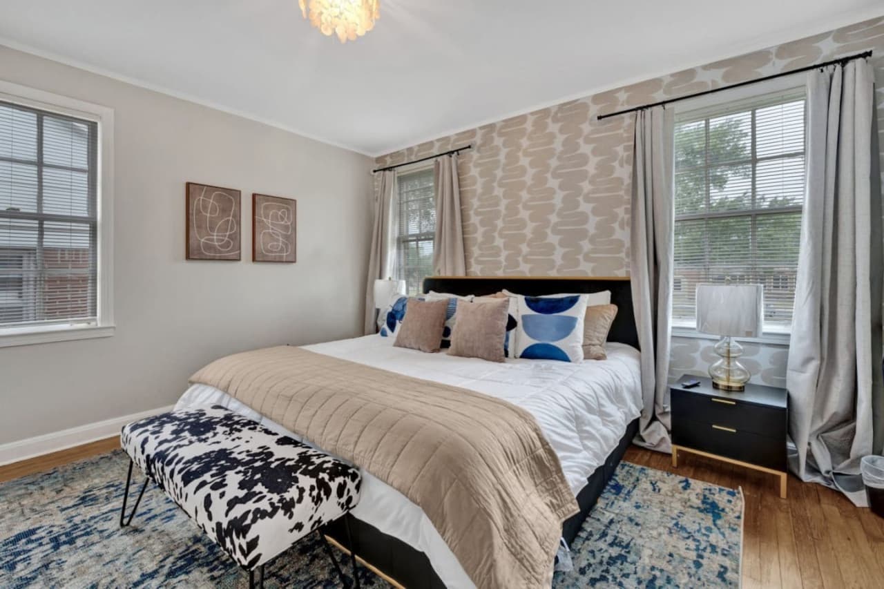 The second bedroom features a full size bed and is a cozy haven designed for your comfort and convenience.