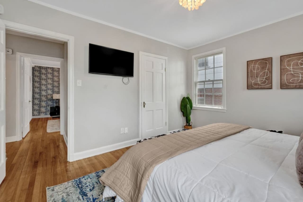 Smart TV featured in the second bedroom.