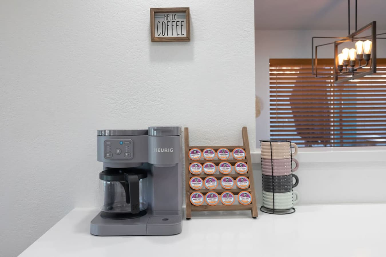 Coffee station ready for your morning routine.