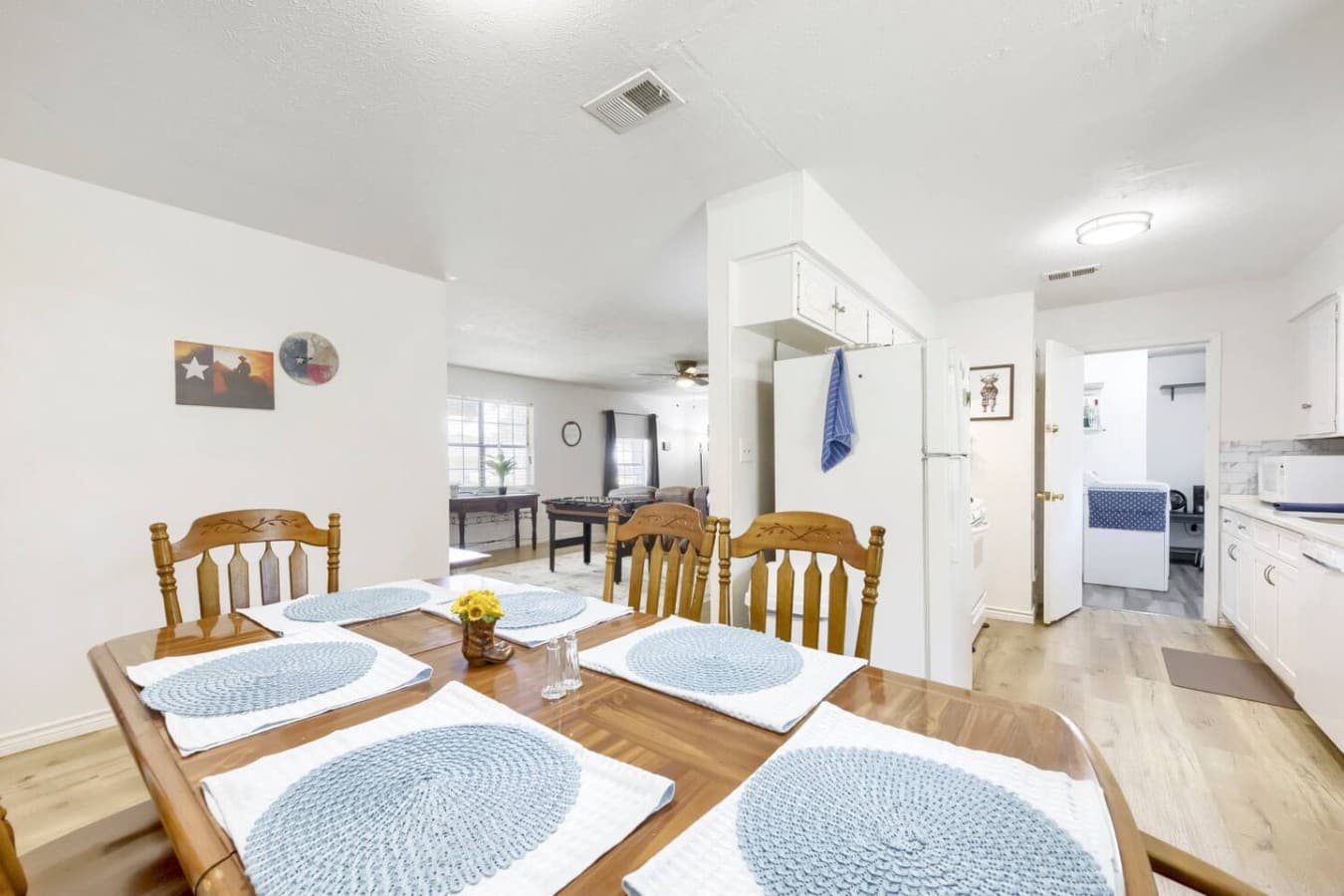 Open concept dining space with easy flow into the main living areas.