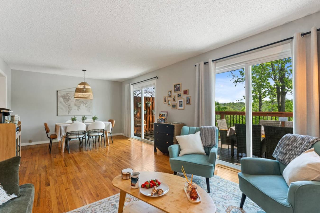Living room space.