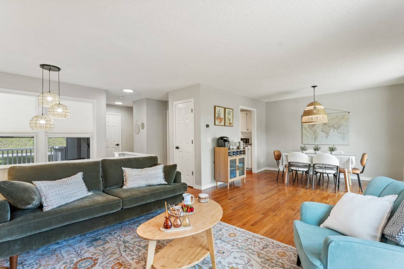 Living room space.