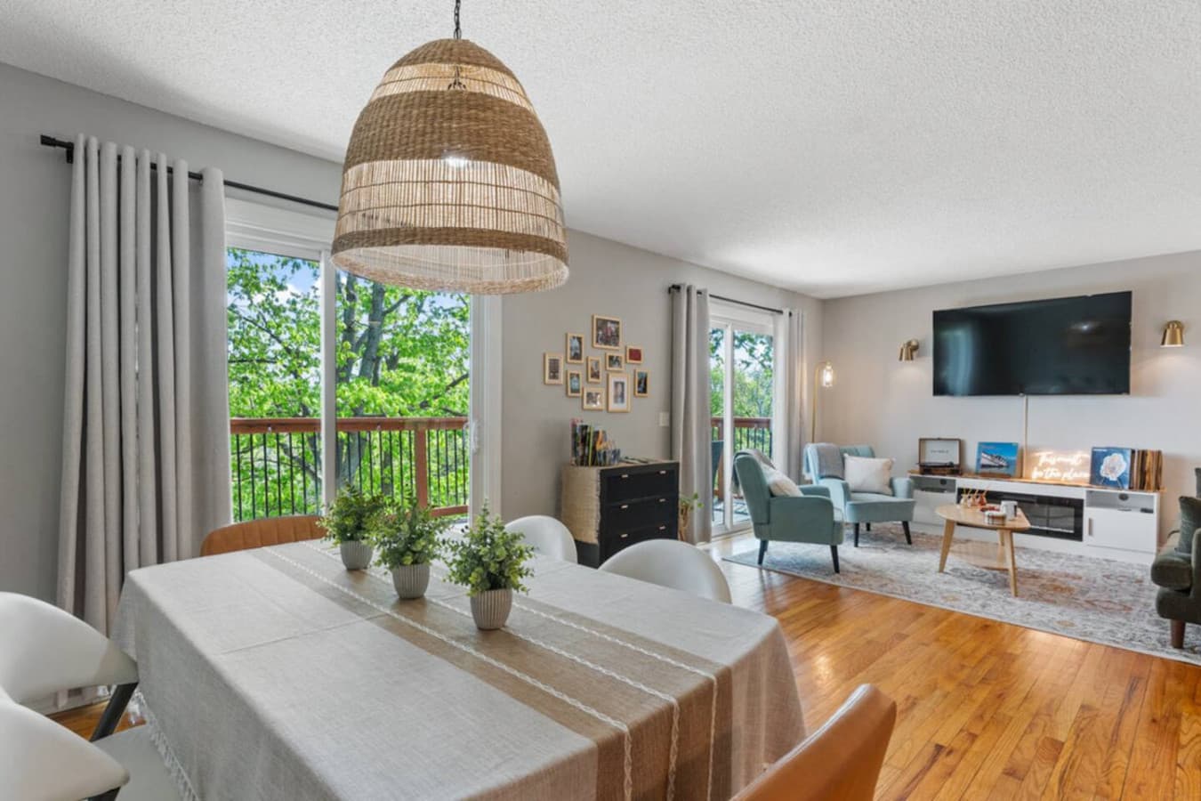 Enjoy a memorable meal in this dining space.