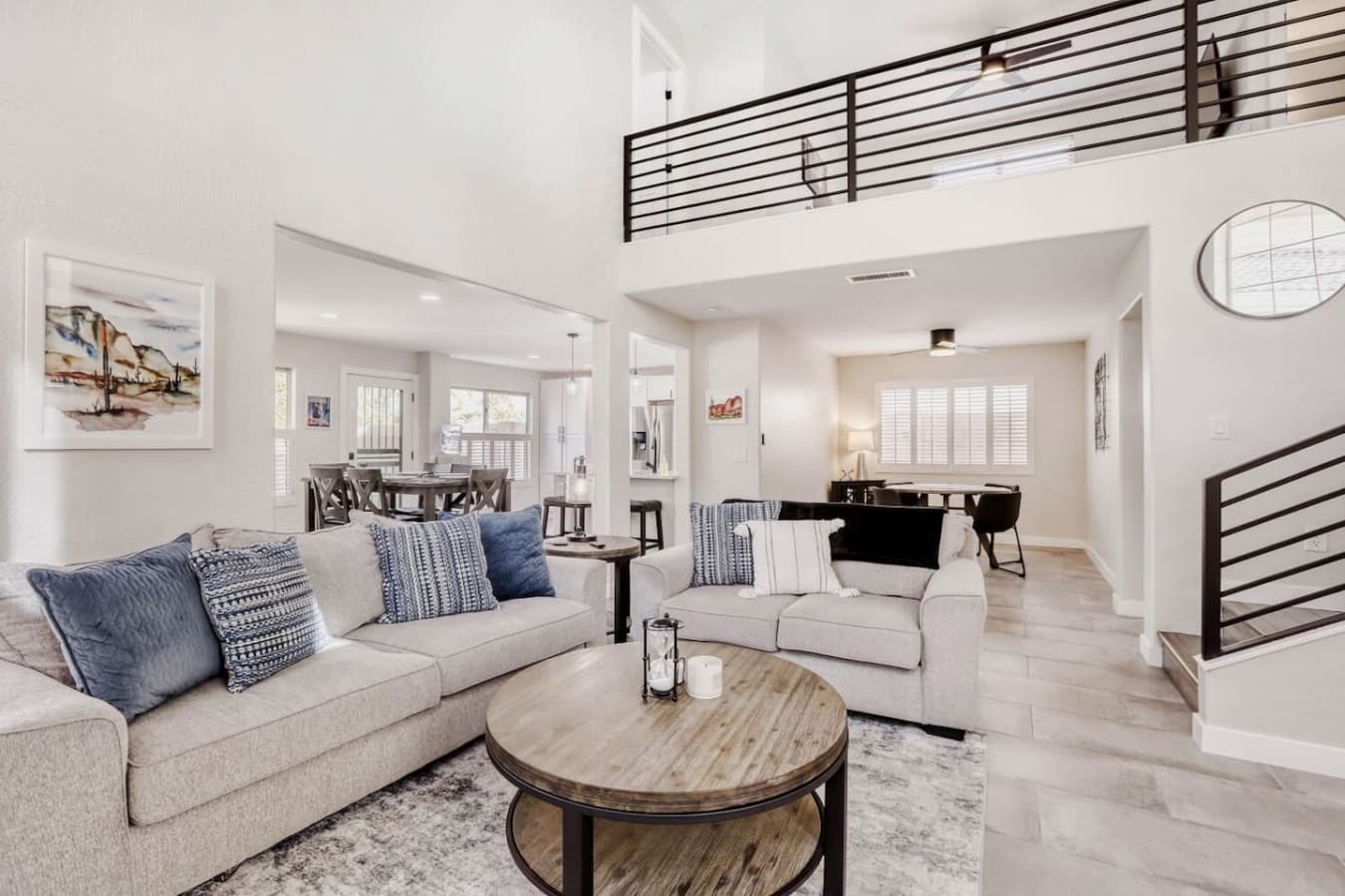 Spacious living area with comfortable seating and open sightlines throughout the home.