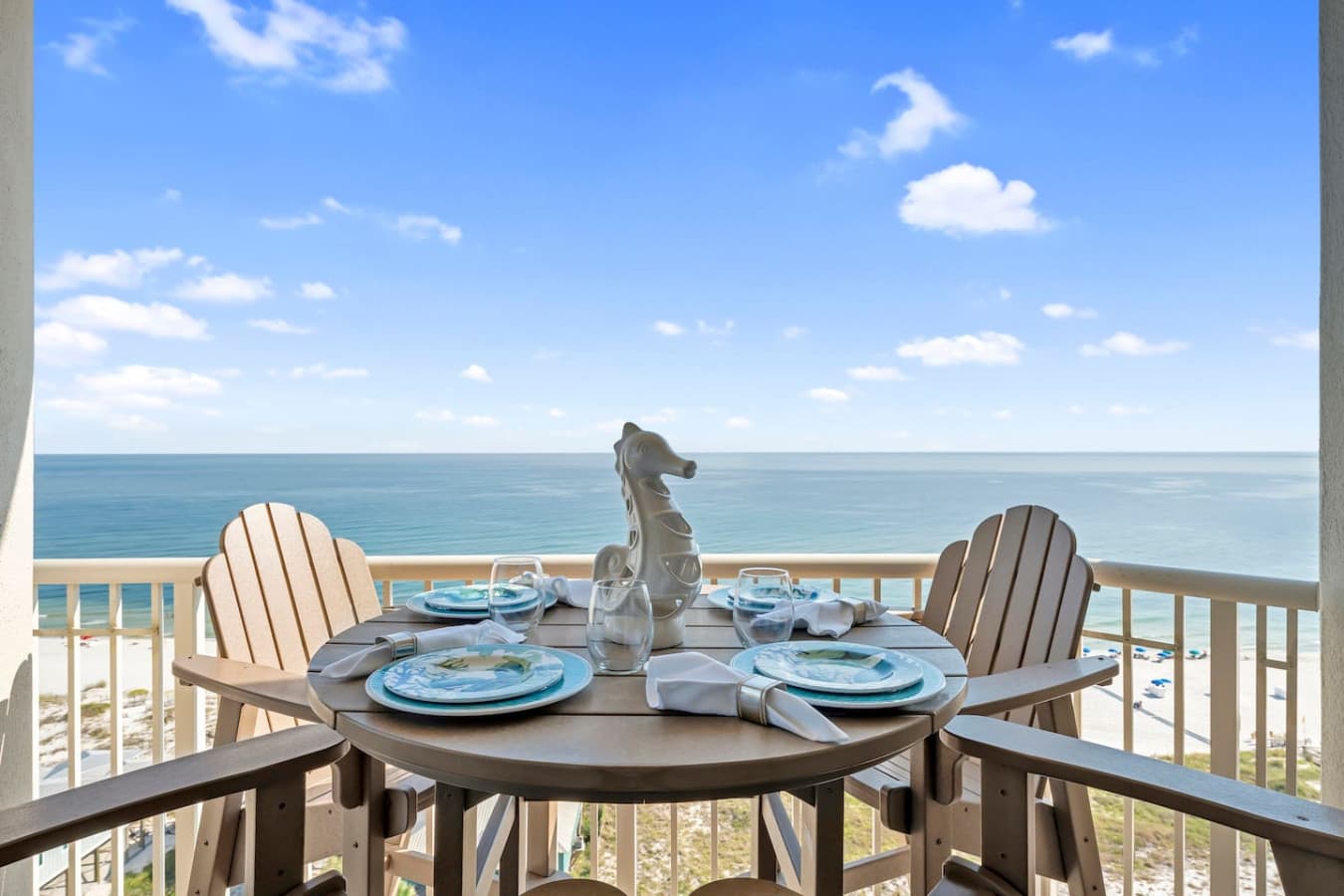 Enjoy meals with breathtaking beachfront scenery.