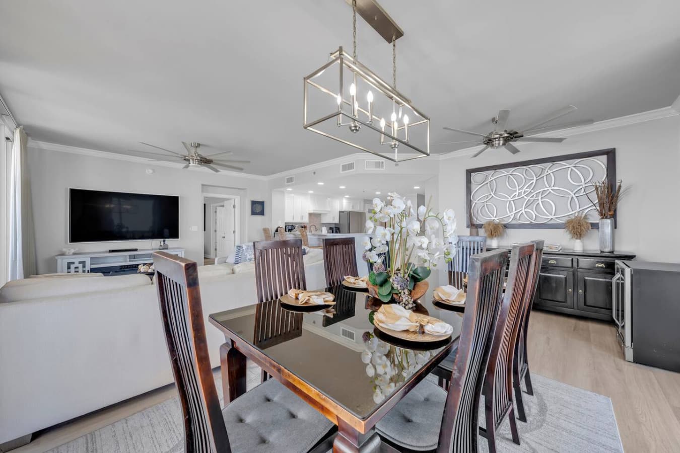 Beautifully styled dining space perfect for shared meals and gatherings.