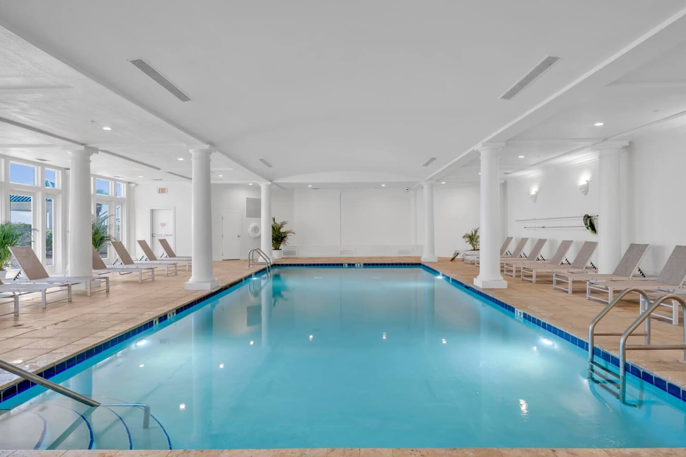 Indoor pool perfect for year round relaxation.