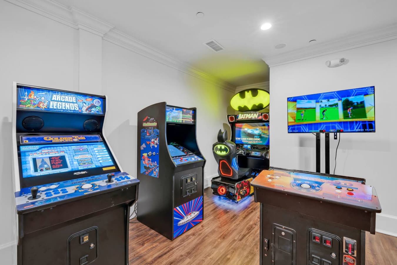 On site game room with arcade machines for all ages to enjoy.