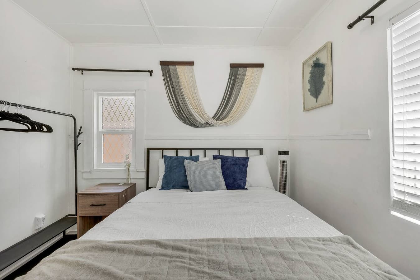 Master bedroom with cozy queen bed.