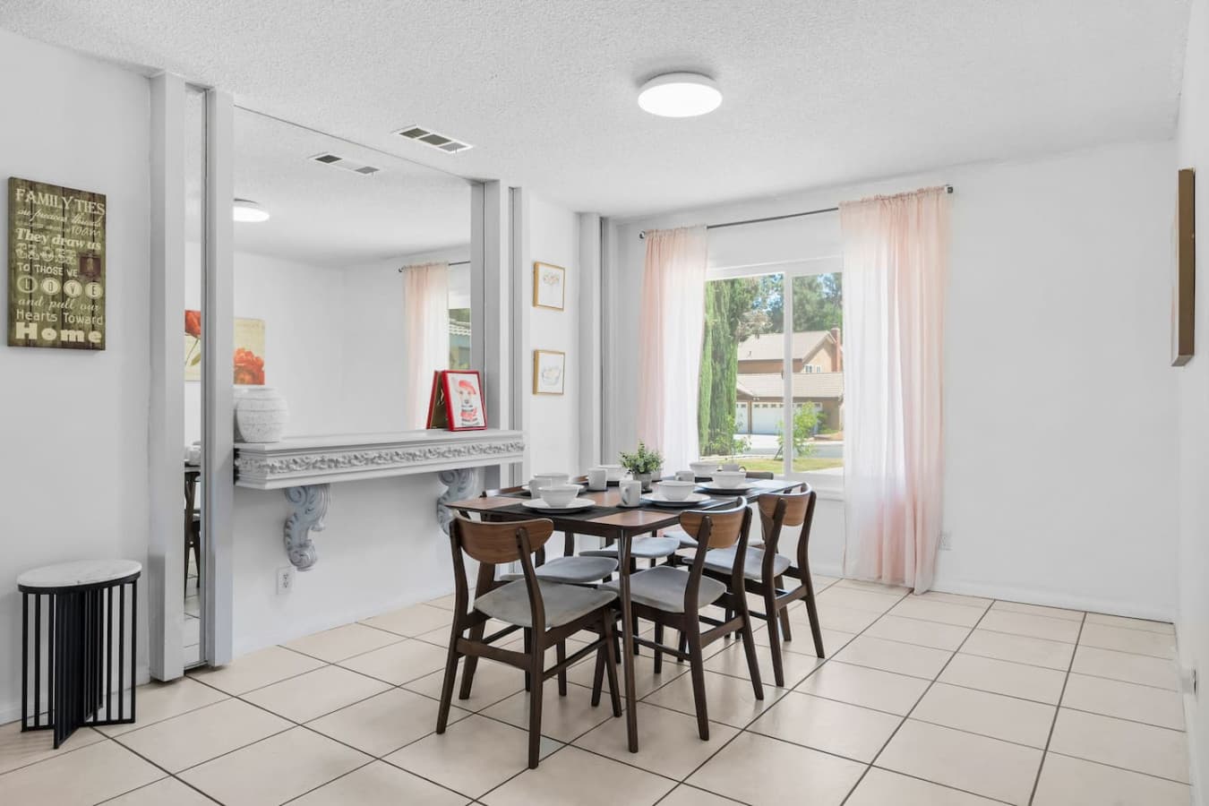 Enjoy a memorable meal at this dining table.