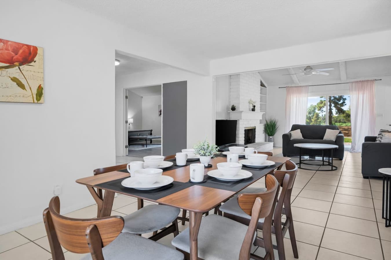 Dining room space.