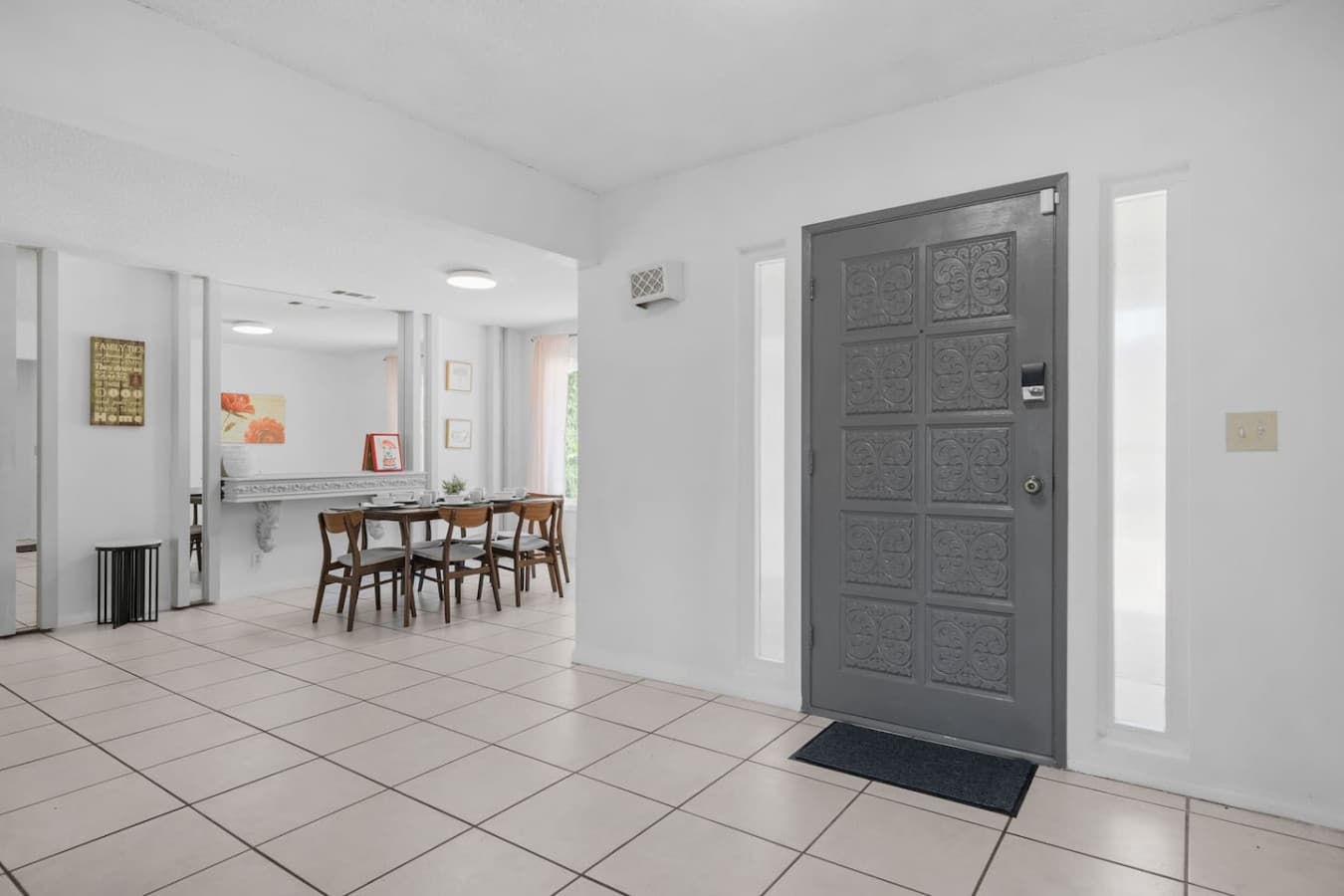 Views of the dining room space.