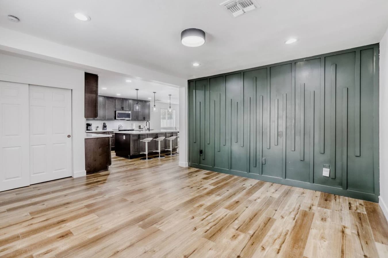 Open floor plan with spacious layout.