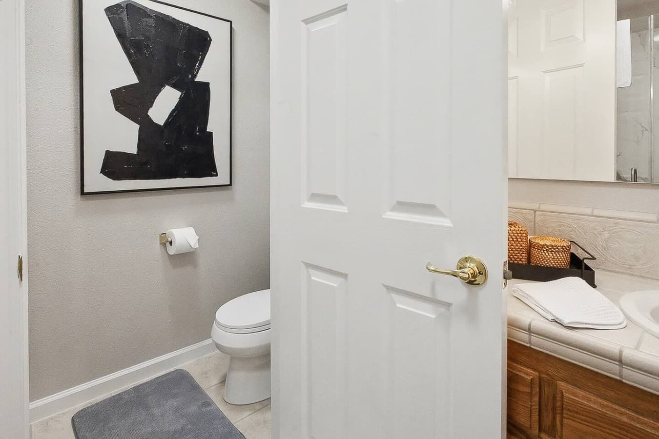 Additional bathroom space offering comfort and convenience for guests.