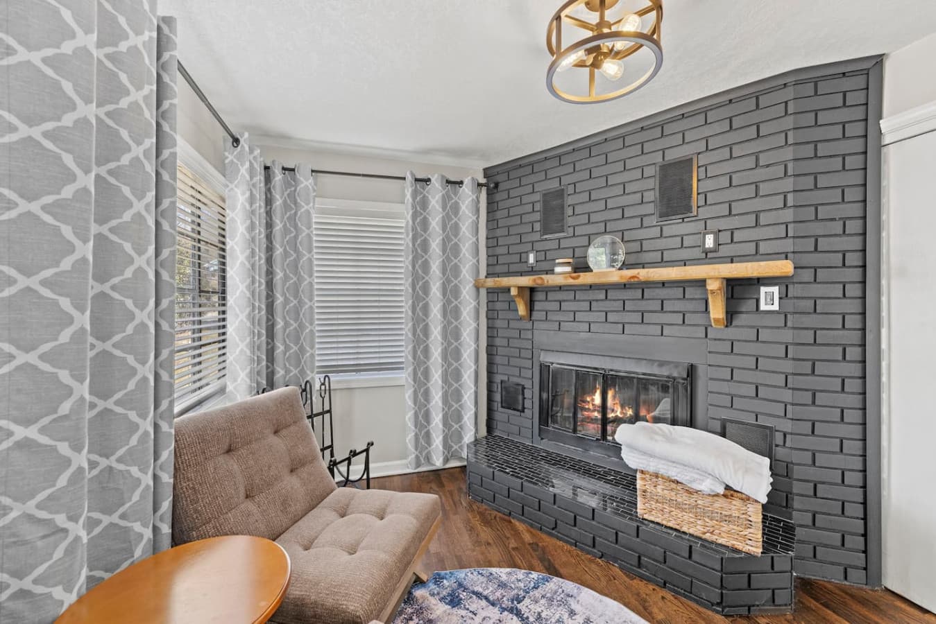 Comfortable gathering area ideal for movie nights and conversation.