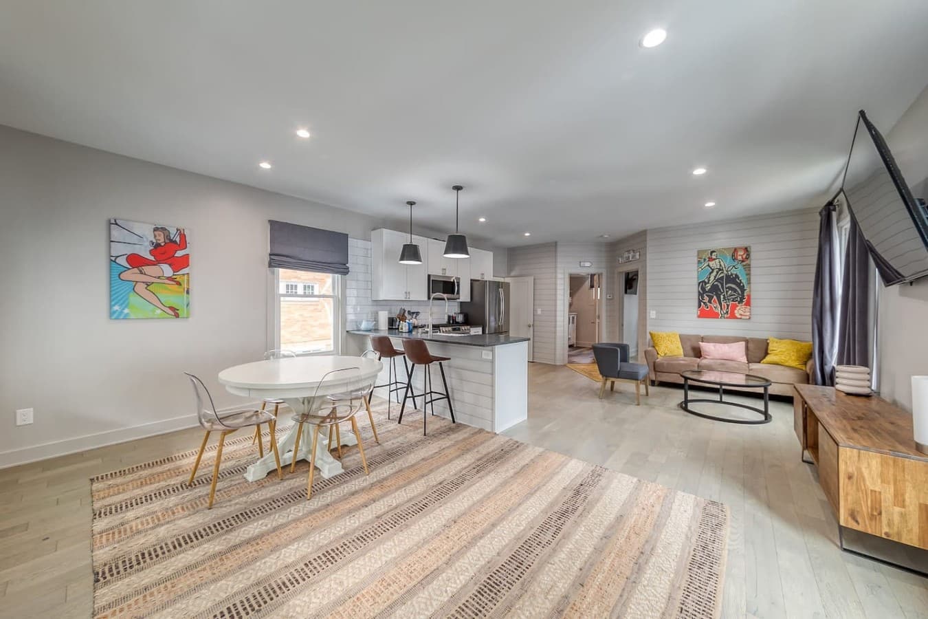 Spacious main living area with comfortable seating and modern design throughout.