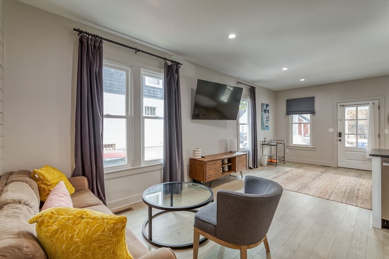 Bright and inviting living space with natural light throughout.