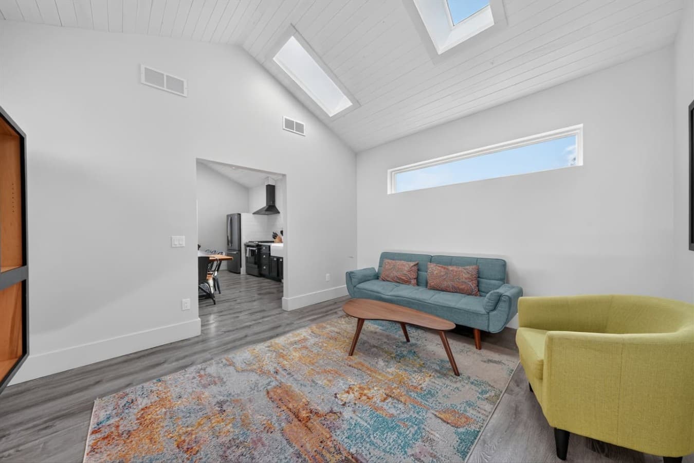 Modern living room designed for comfort and connection.