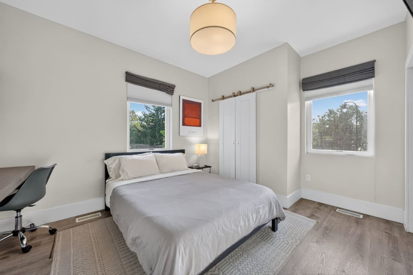 Recharge in a cozy queen bed