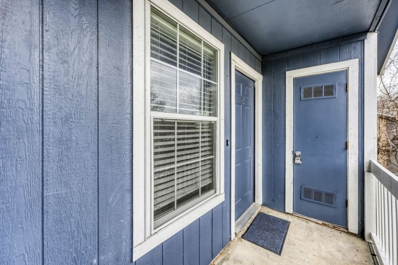Private front entrance area.
