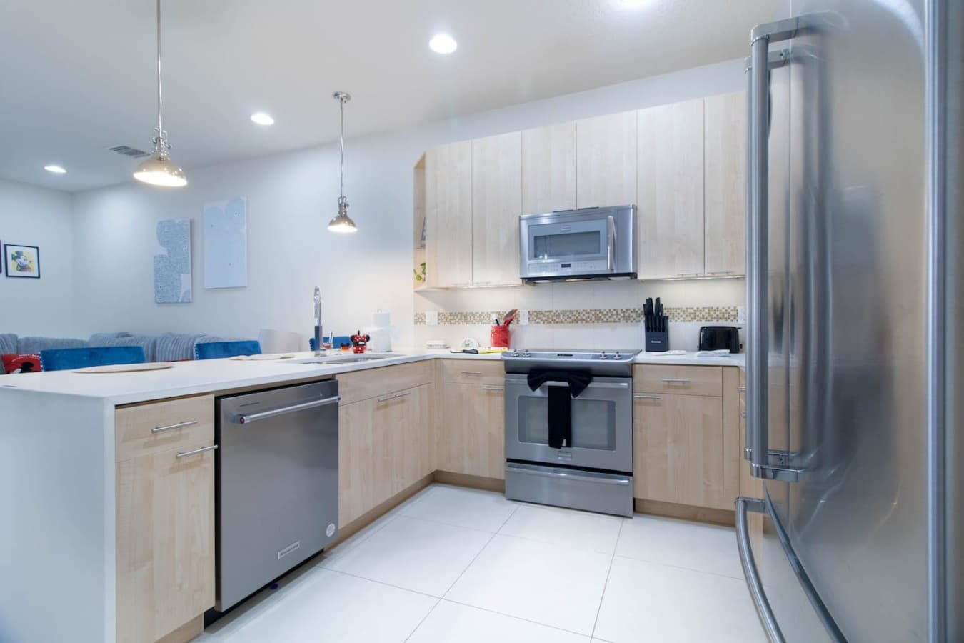 Well appointed kitchen offering modern appliances and an open layout.