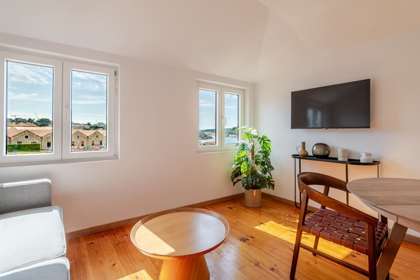 Bright and inviting living area with comfortable seating to relax after a day of exploring.