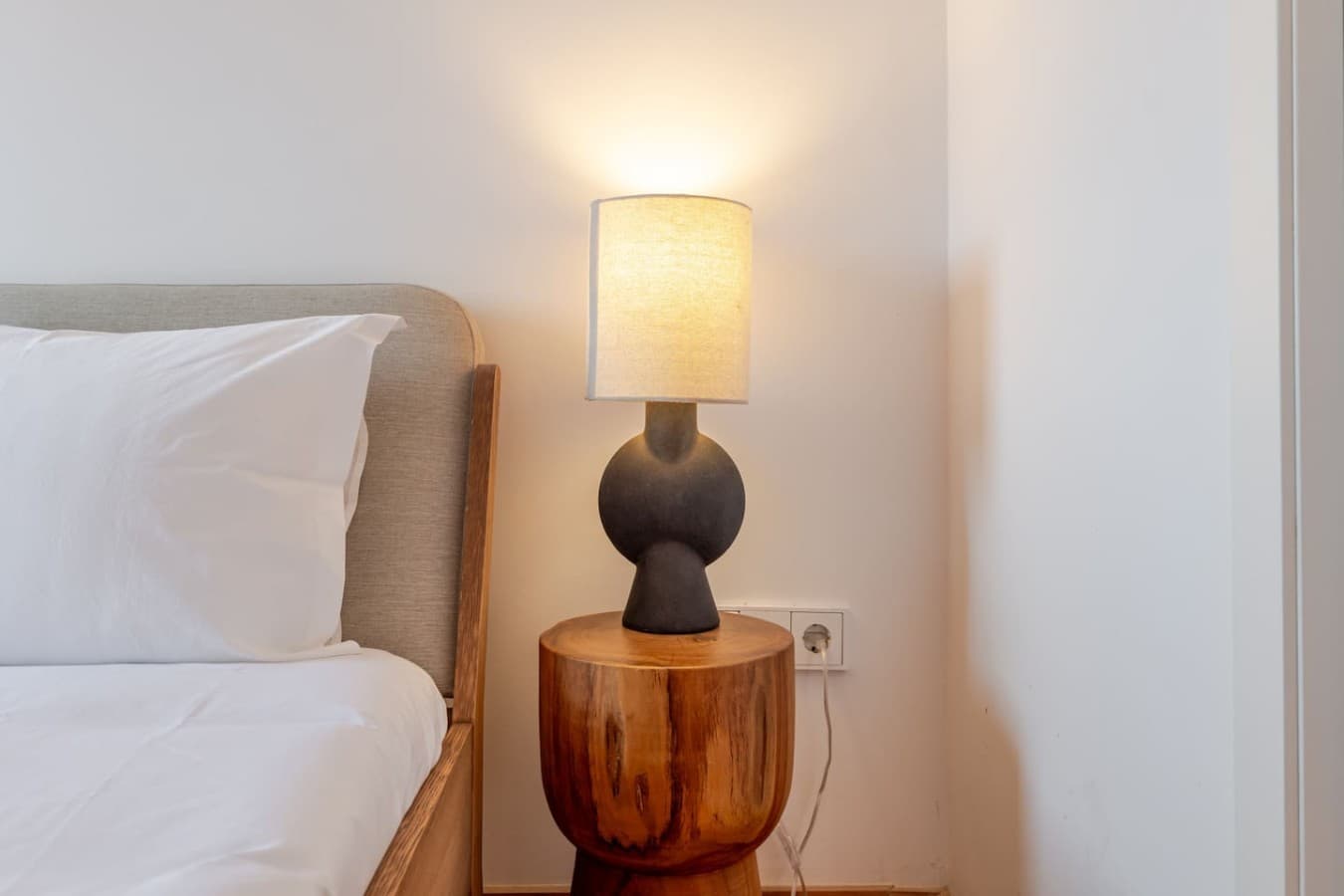 Soft bedside lighting adds comfort and ambiance to your evenings.