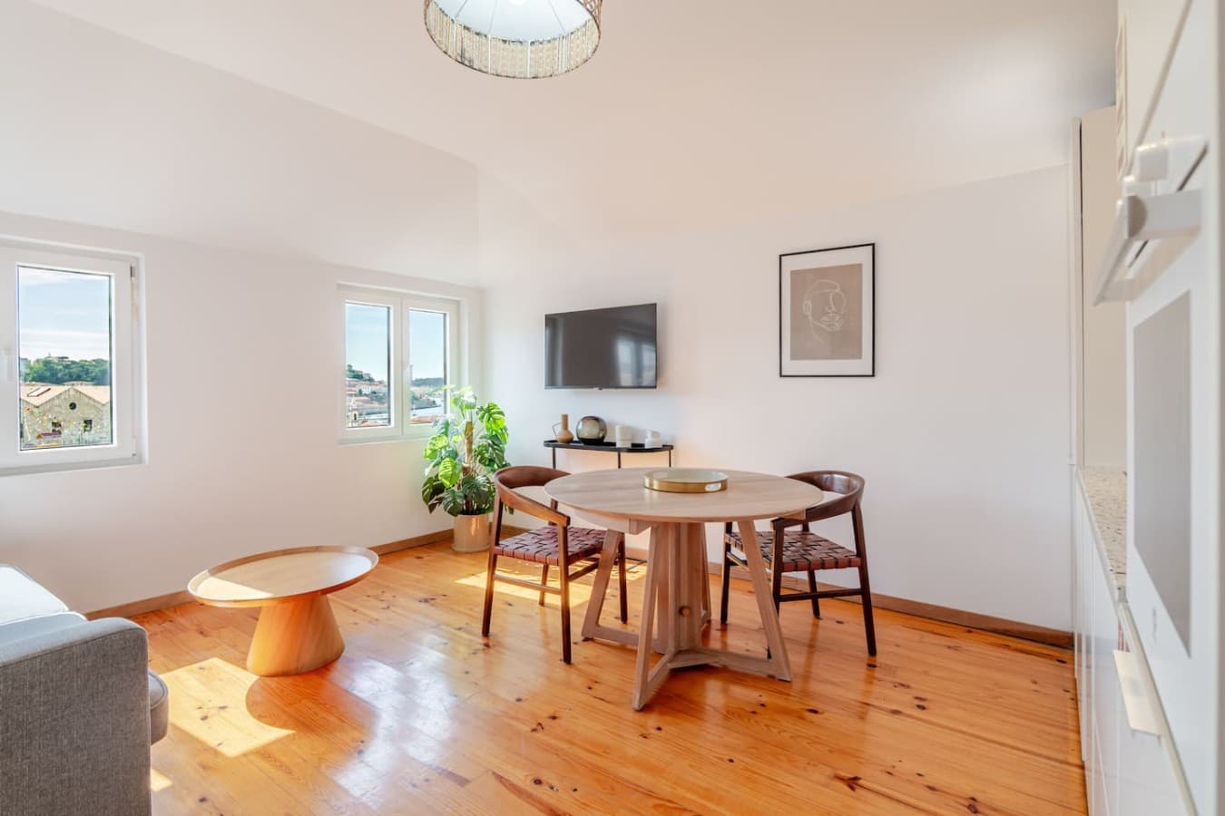 Share delicious meals and unwind with your favorite shows in the open living space.