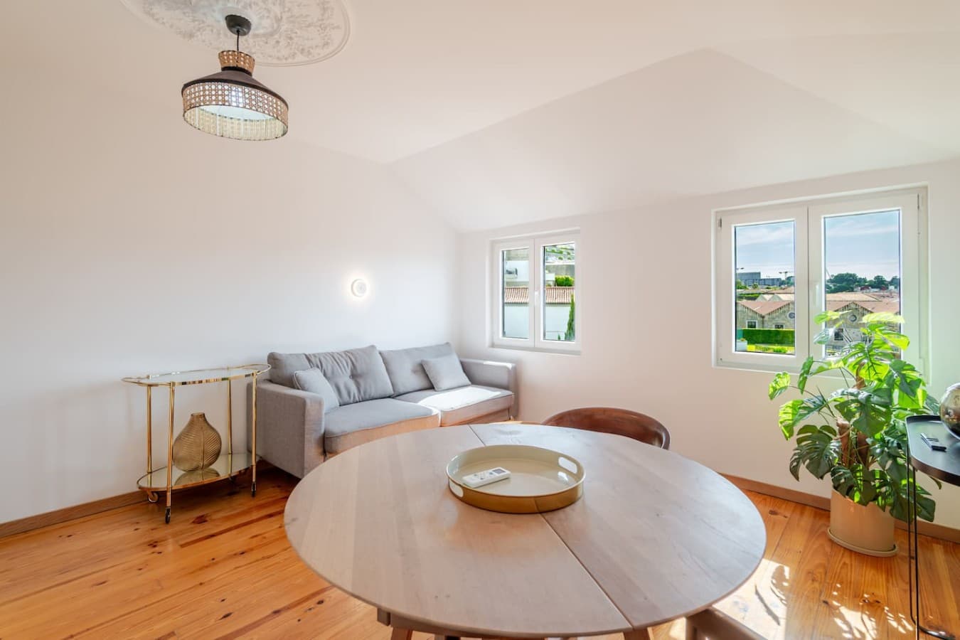 Whether you're working remotely or simply relaxing, this living area offers comfort and convenience