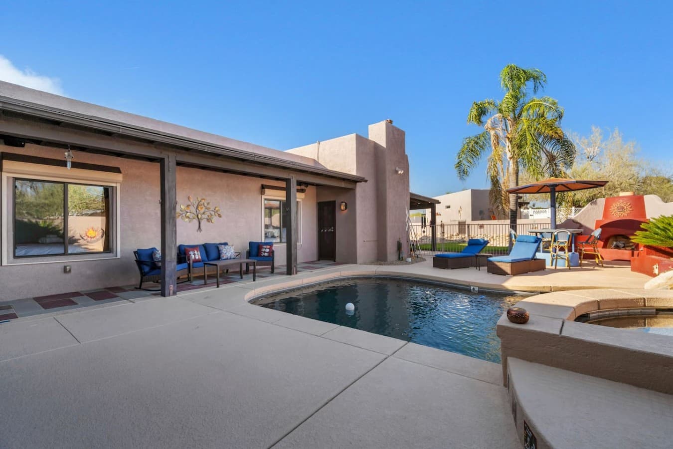 Private pool area with plenty of space to relax and unwind.