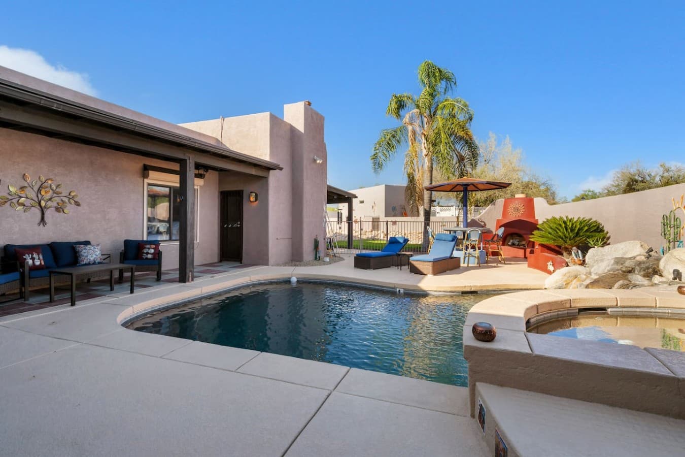 Private pool area with plenty of space to relax and unwind.
