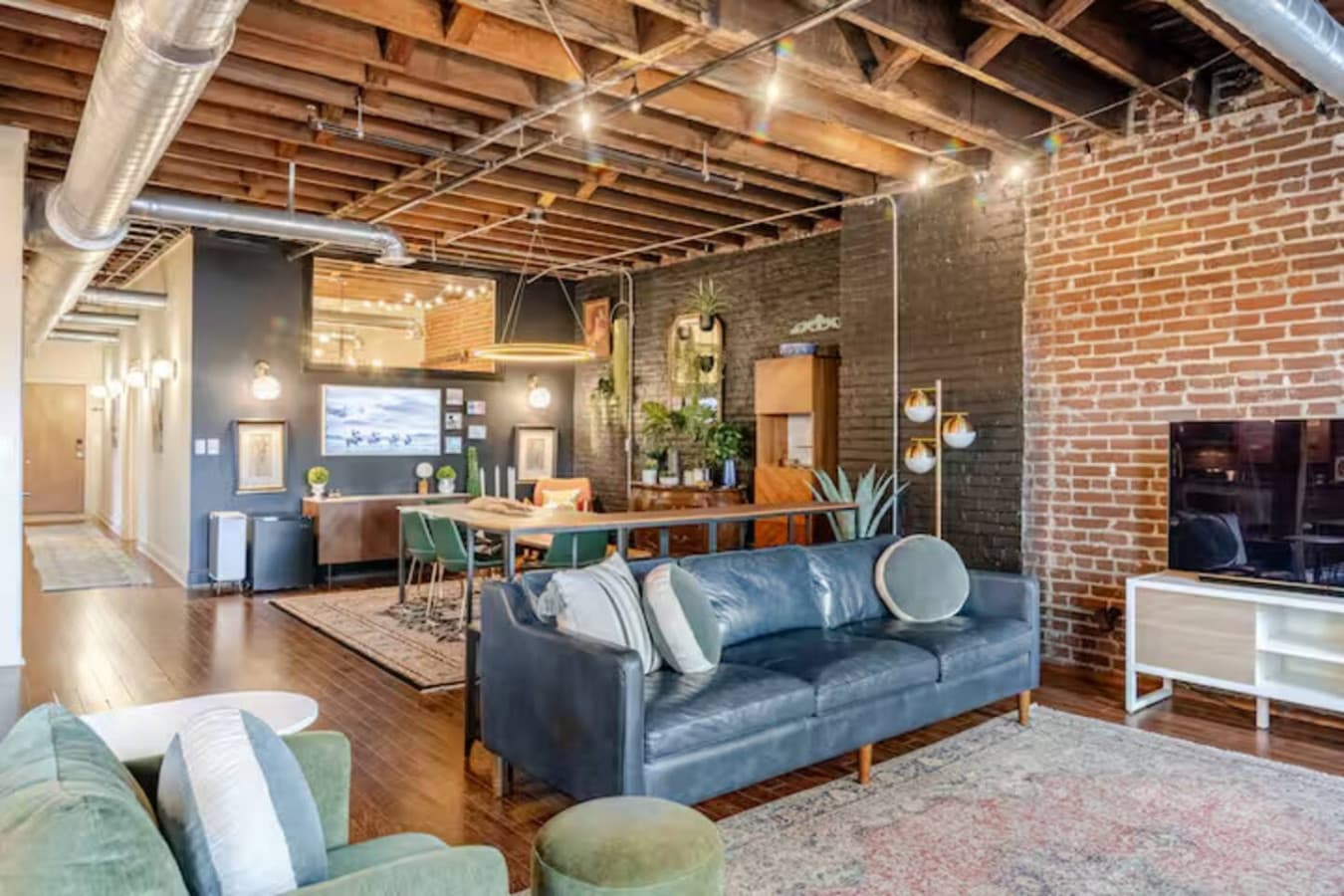 Spacious lounge designed for relaxing and gathering.