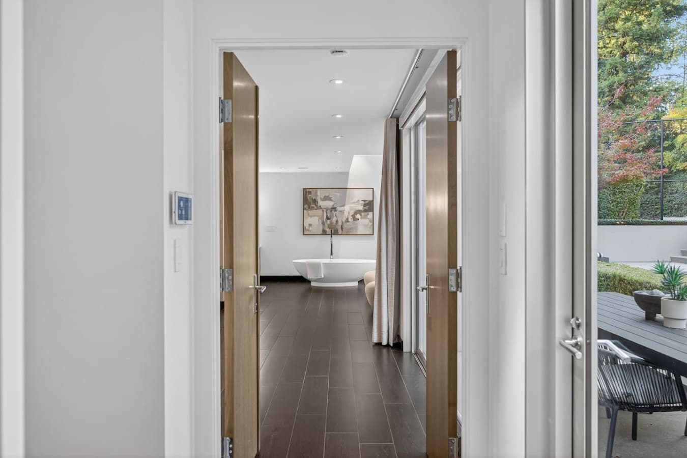 Private entrance to the spa inspired ensuite, creating a seamless flow between rest and relaxation.