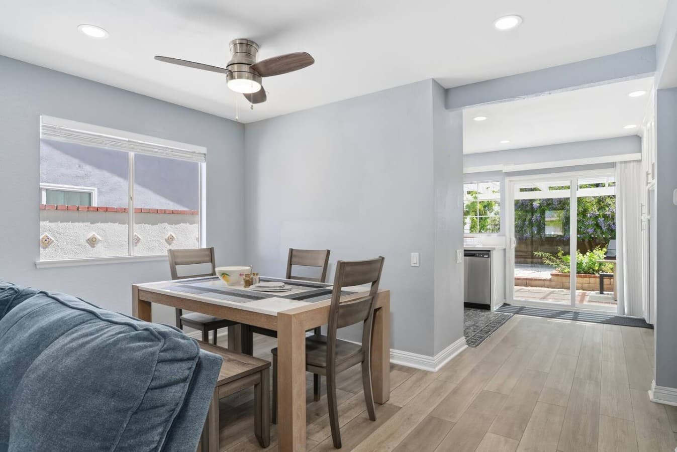 Dedicated dining area with seating for shared meals and game nights.