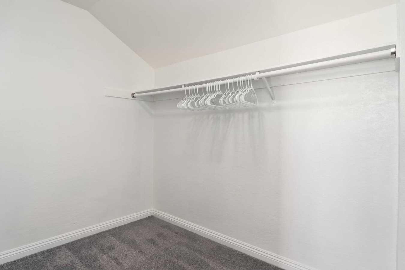 Walk in closet with plenty of space for extended stays.