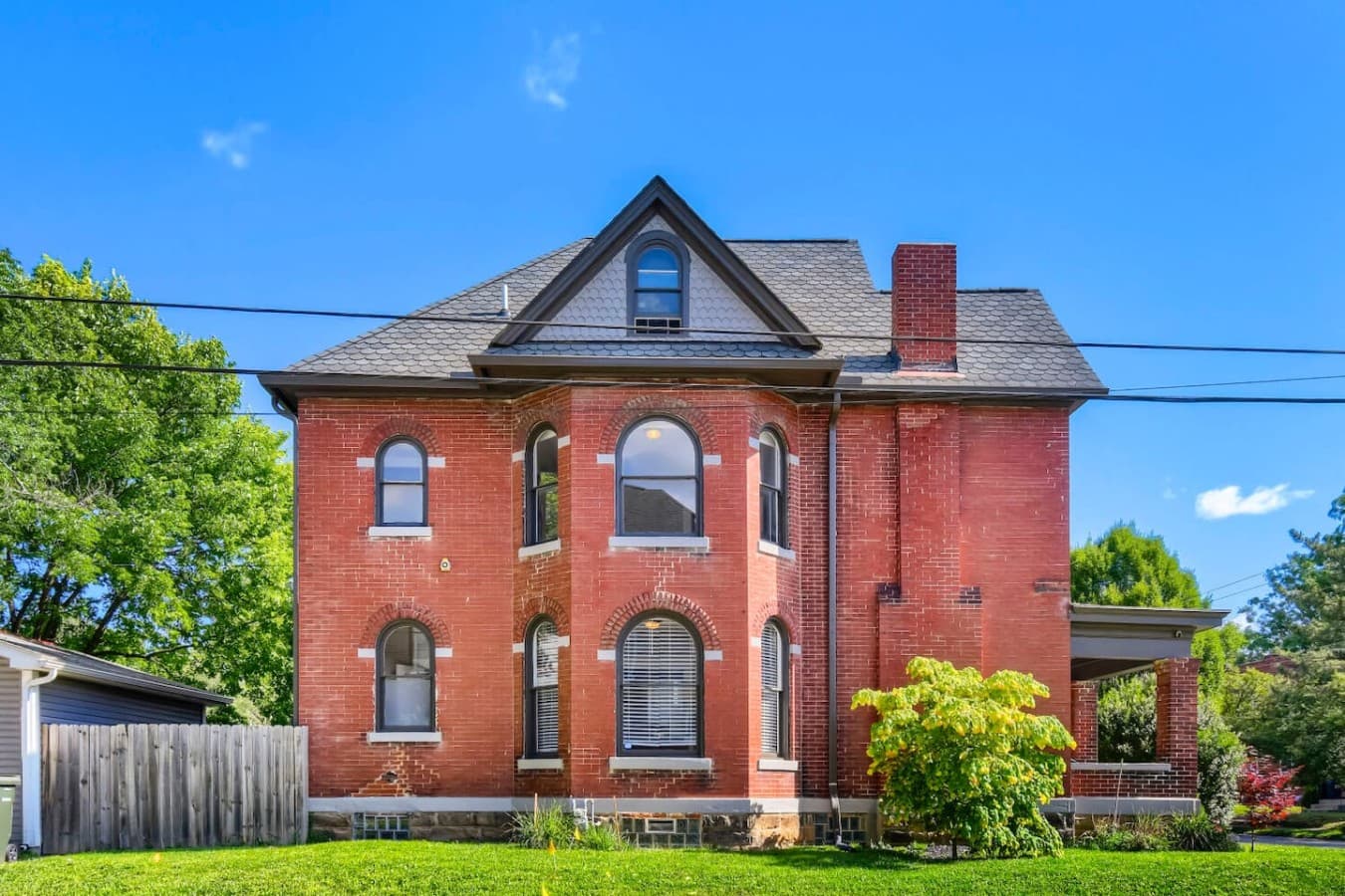 Stunning historic exterior showcases classic brick architecture full of character and charm.