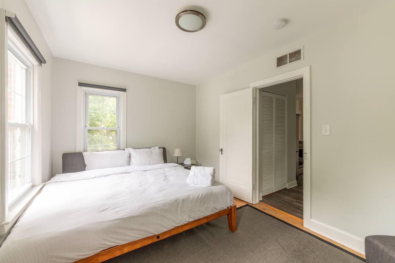 Comfortable bedroom retreat with a cozy bed and relaxing atmosphere.