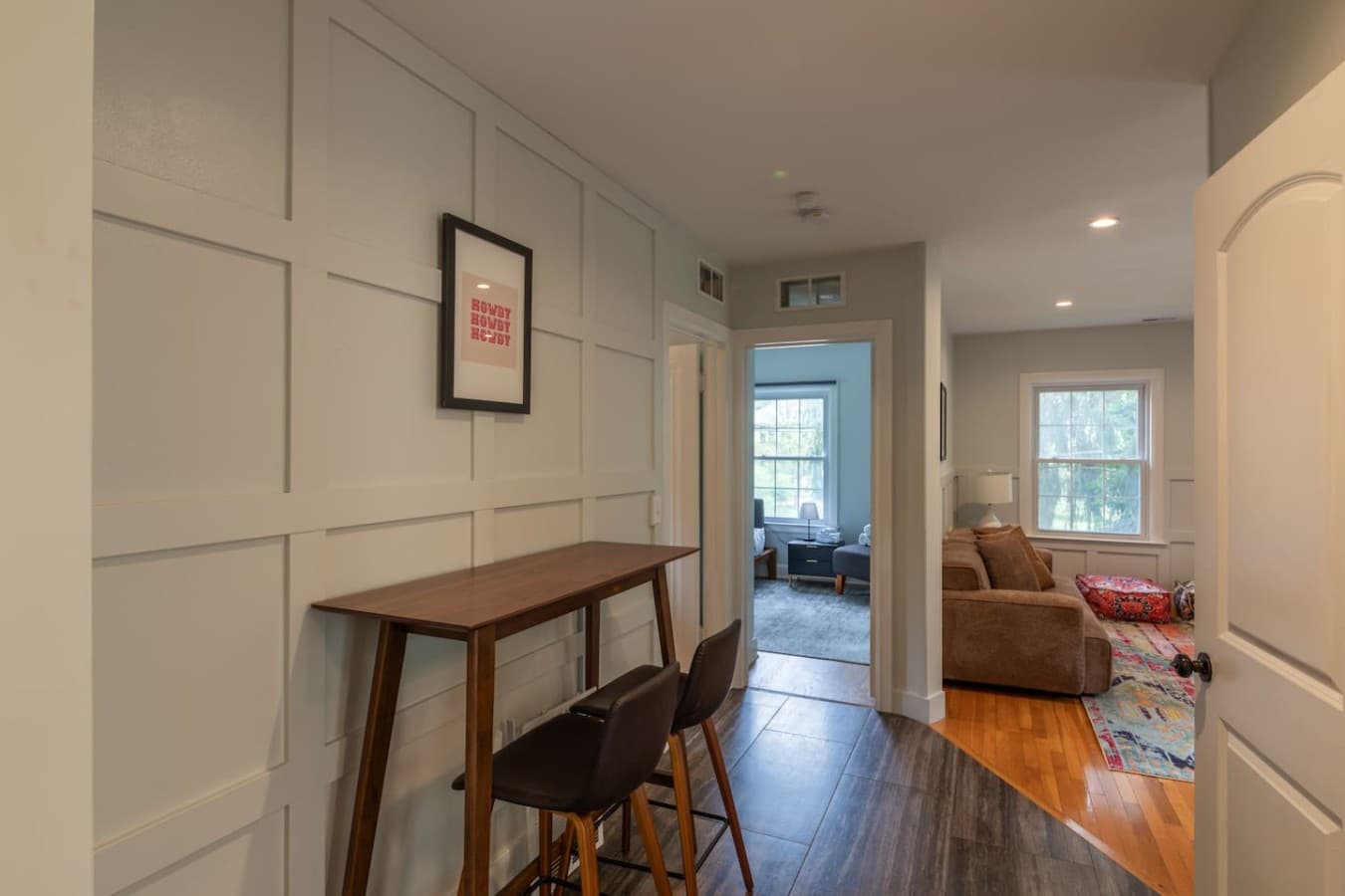 Convenient work and dining area located just off the main living space.