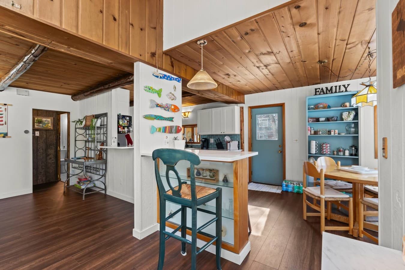 Charming breakfast nook with plenty of natural light.