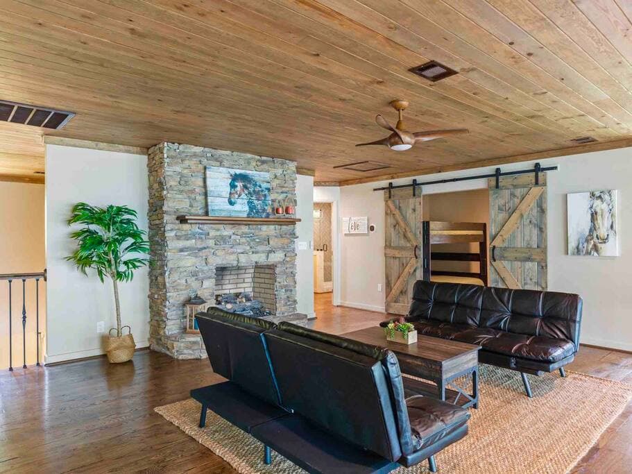 2nd floor common area - two futon couches