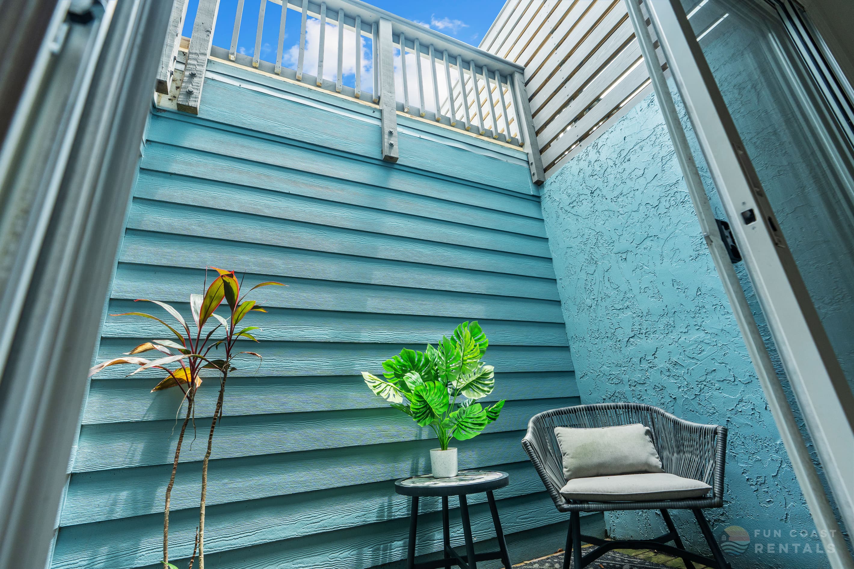 Outdoor Atrium - Perfect for Enjoying your Morning Coffee!
