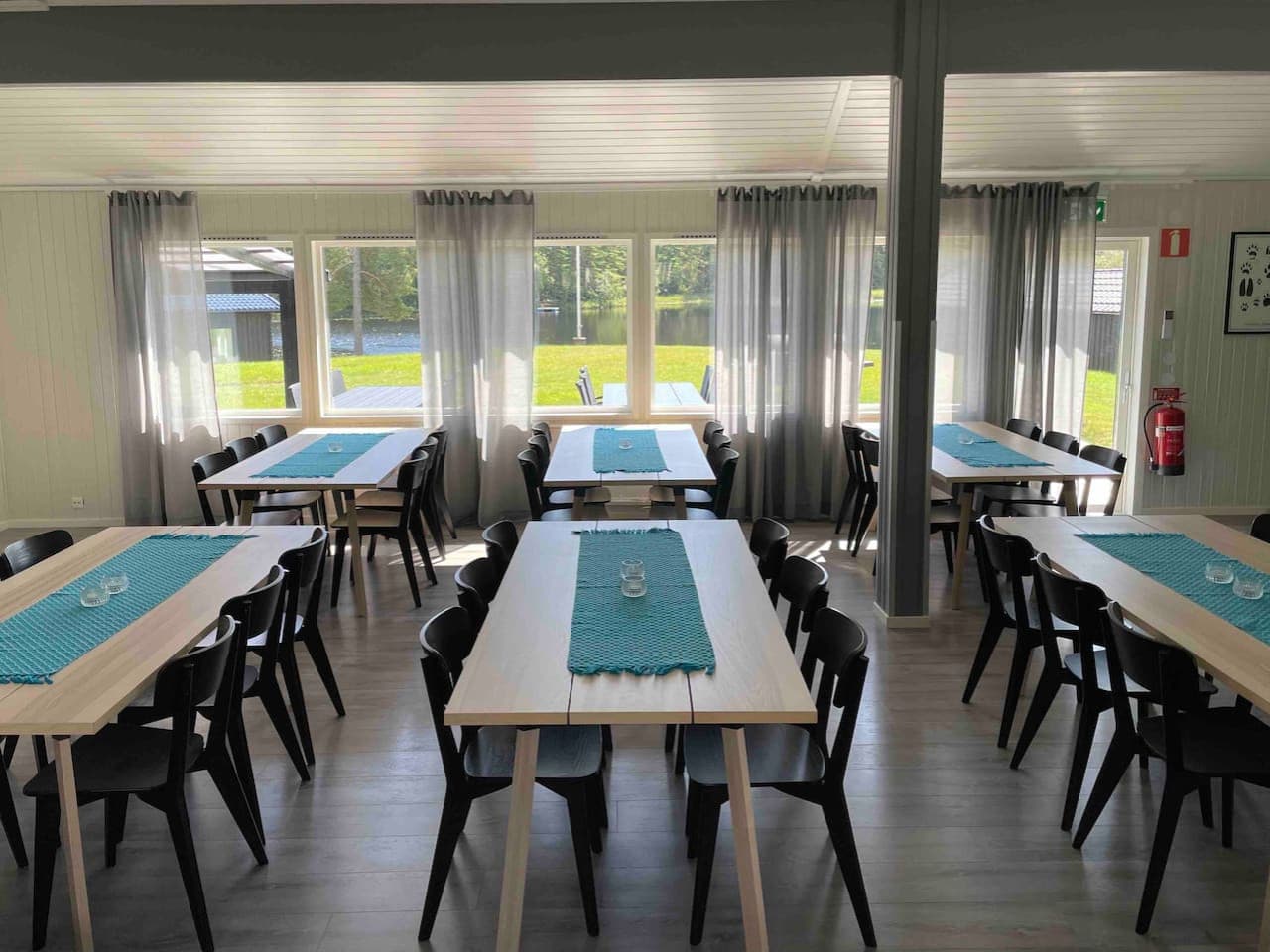 Main event and conference room with space for 42 dining guests at Gråbogården