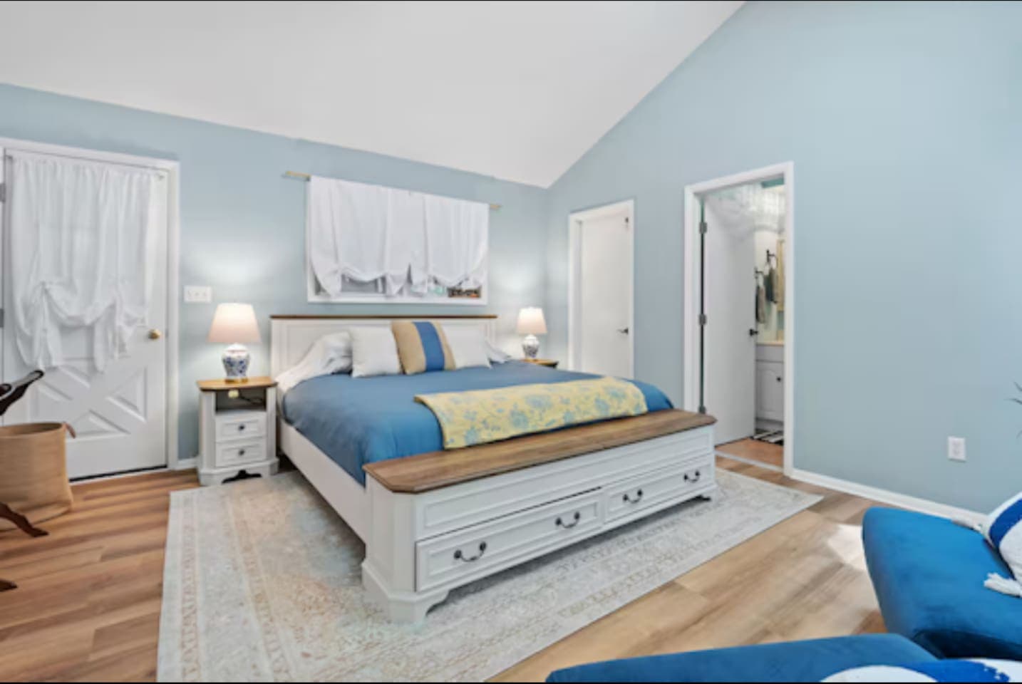 Bedroom 1 with king size bed