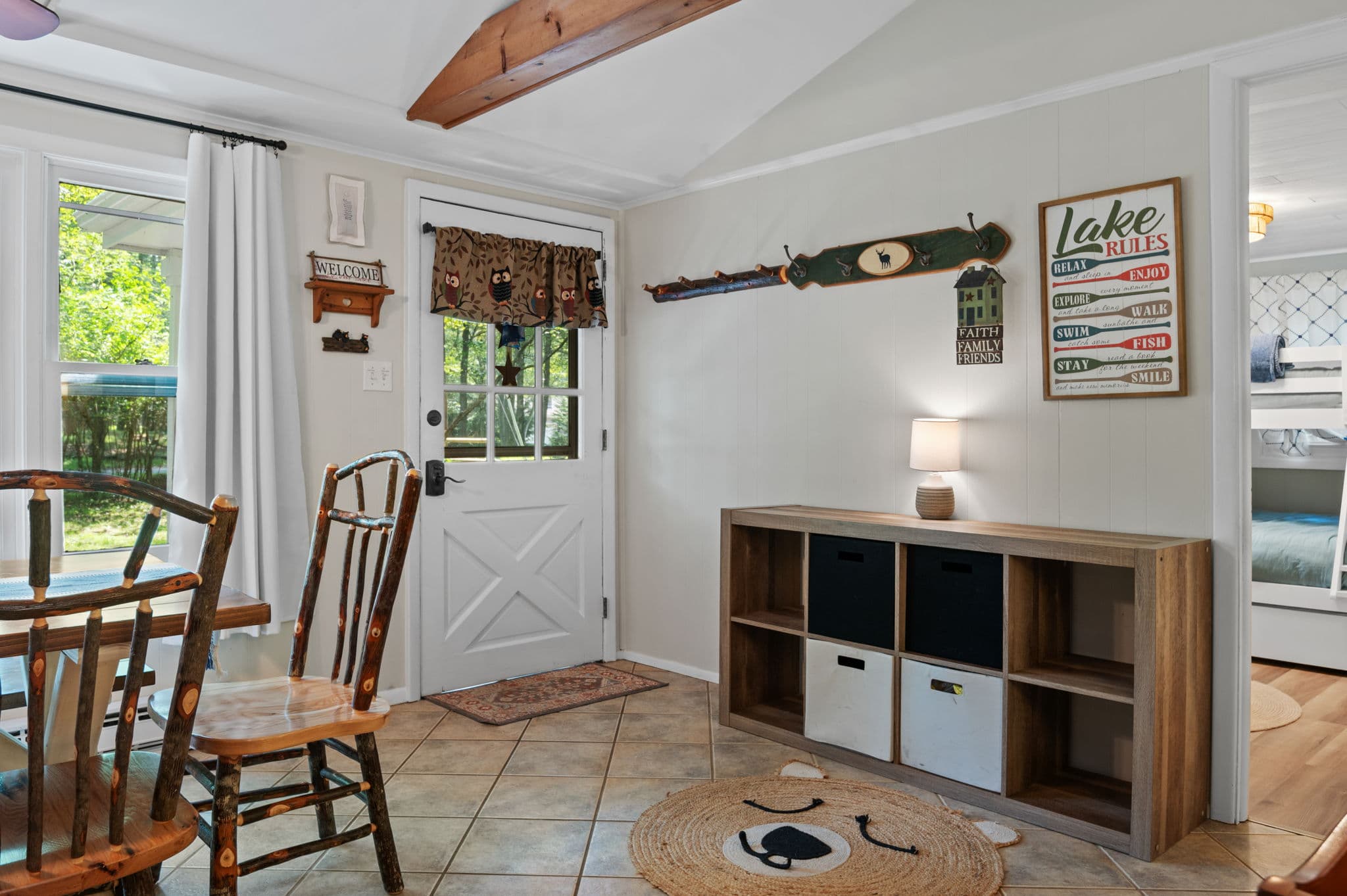 Inside home