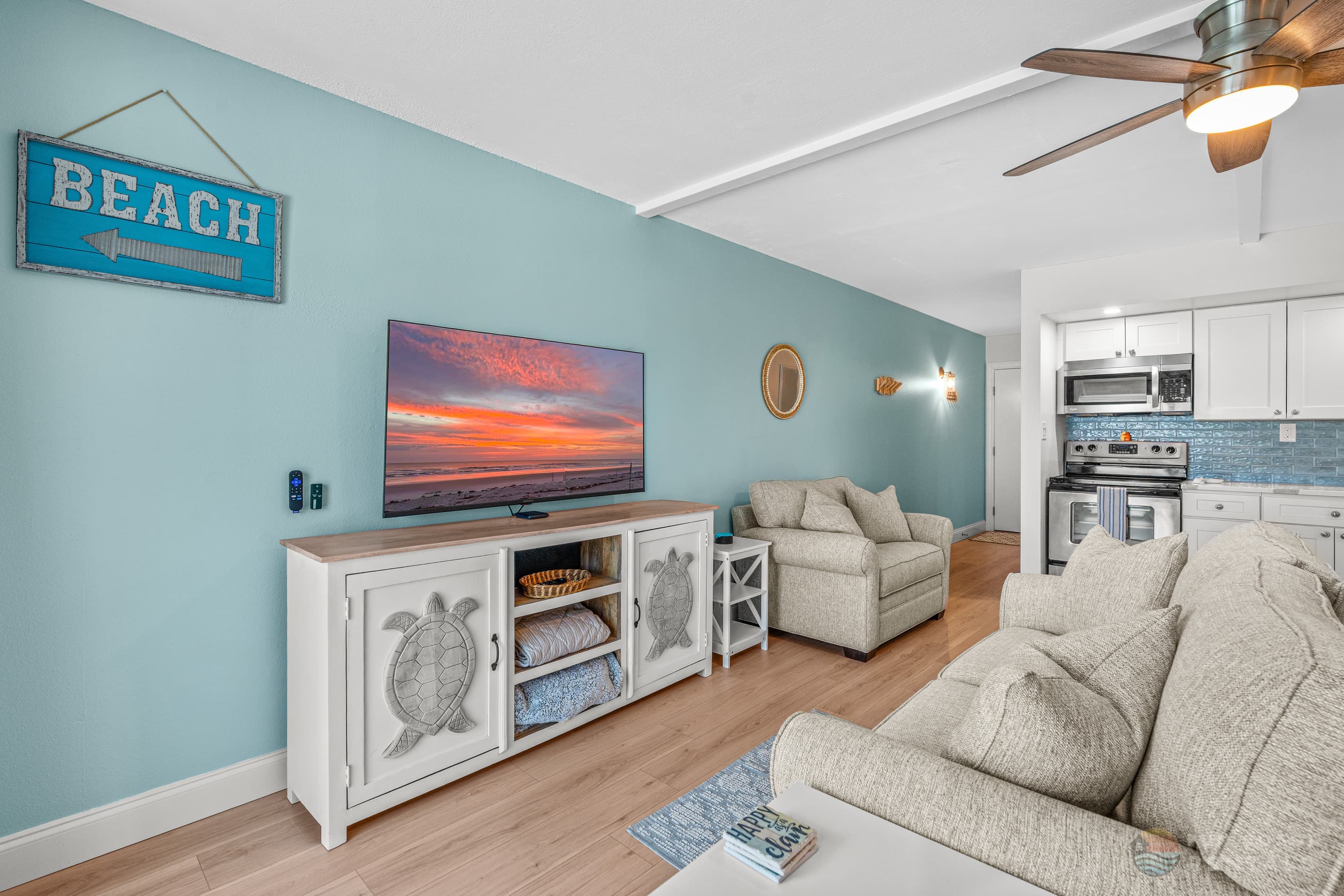 Lounging Area with Smart TV