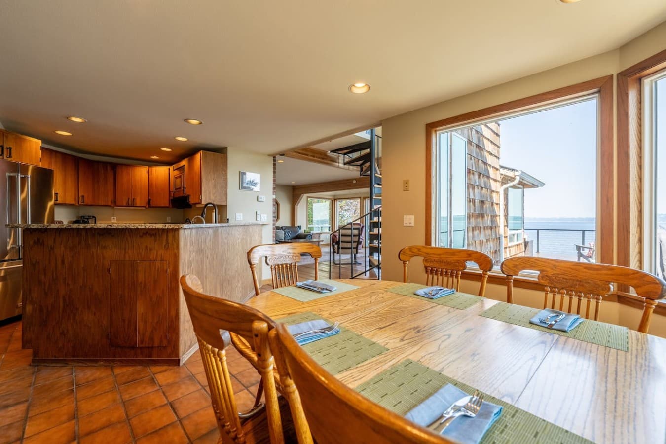 Cook, gather, and enjoy the comforts of home in Sea and Sky’s spacious kitchen.