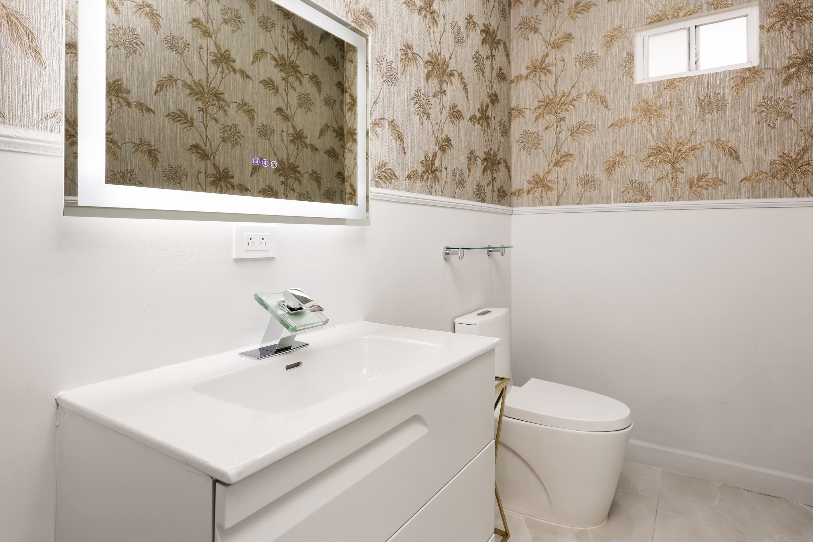 Half-bathroom on the first floor